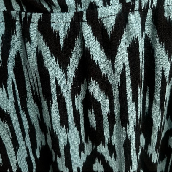 Umgee Plus Ikat Print High Low Dress XL Ruffle Boho Hippie Ruffle Tie Waist - Picture 15 of 16